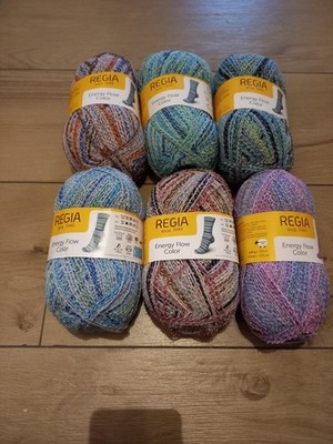 85,00  /1 kg Regia Cotton Energy Flow Color Sockenwolle 100 g Strickgarn