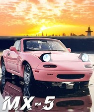 Modellino auto sportiva in lega 1:32 MAZDA MX-5 con suoni e luci per bambini regalo