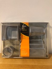 Mesh Desk Organiser Set of 5 New pieces never used in sealed box
