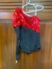 Girls Black and Red Balera Dancewear/ Skating Outfit, Size IC