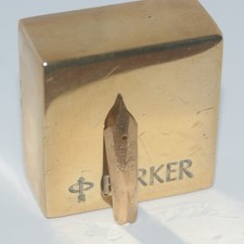 PARKER SENIOR DUOFOLD FOUNTAIN PEN NIB AND FEED - 1954