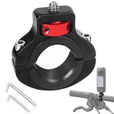 Aluminum Bike/Motorcycle Handlebar Mount for GoPro, Insta360, DJI Osmo and Fi...