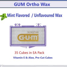Dental Orthodontic Ortho Wax Mint Original Scent For Braces Sunstar Gum, USA