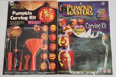 Pumpkin Masters Pumpkin Carving Kit 1 Set Of Tools & 2 Books 27 Patterns- No Cat