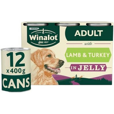 WINALOT Classics Mixed in Jelly Turkey & Lamb Wet Dog Food Cans 12x400g 2.91 per kilo