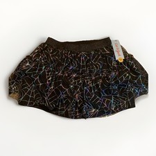 Girls Cat  Jack Halloween Spider Webs Tiered Skirt Size M 8 