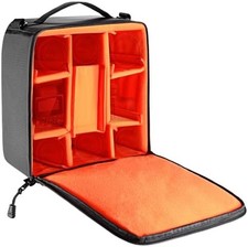 Camera Bag Insert with Flexible Partitions and Protection