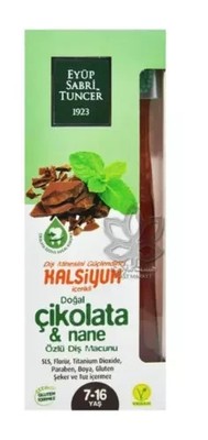 Eyüp Sabri Tuncer Natural Chocolate Non Extract Zahnpasta 75 ml Mit Zahnbürste