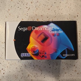 Sega Dreamcast Clear Yellow Controller NOS Open Box Baggie Manual MK-50104