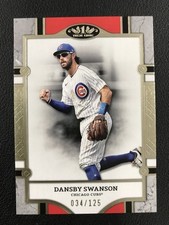2024 Topps Tier One #34 Dansby Swanson Chicago Cubs /125