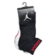 Nike Kids Low-Cut Socks 3Y-5Y 3 Pairs Black, White & Red