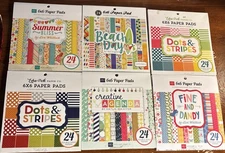 Echo Park 6x6 Paper Pads Lot Of 6