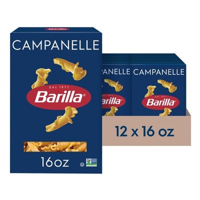 Massa Barilla Campanelle 16 oz. Caixa pacote com 12 - Macarrão não transgênic...