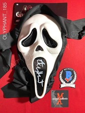 Timothy Olyphant signed Ghostface UW Fun World mask Scream Beckett COA