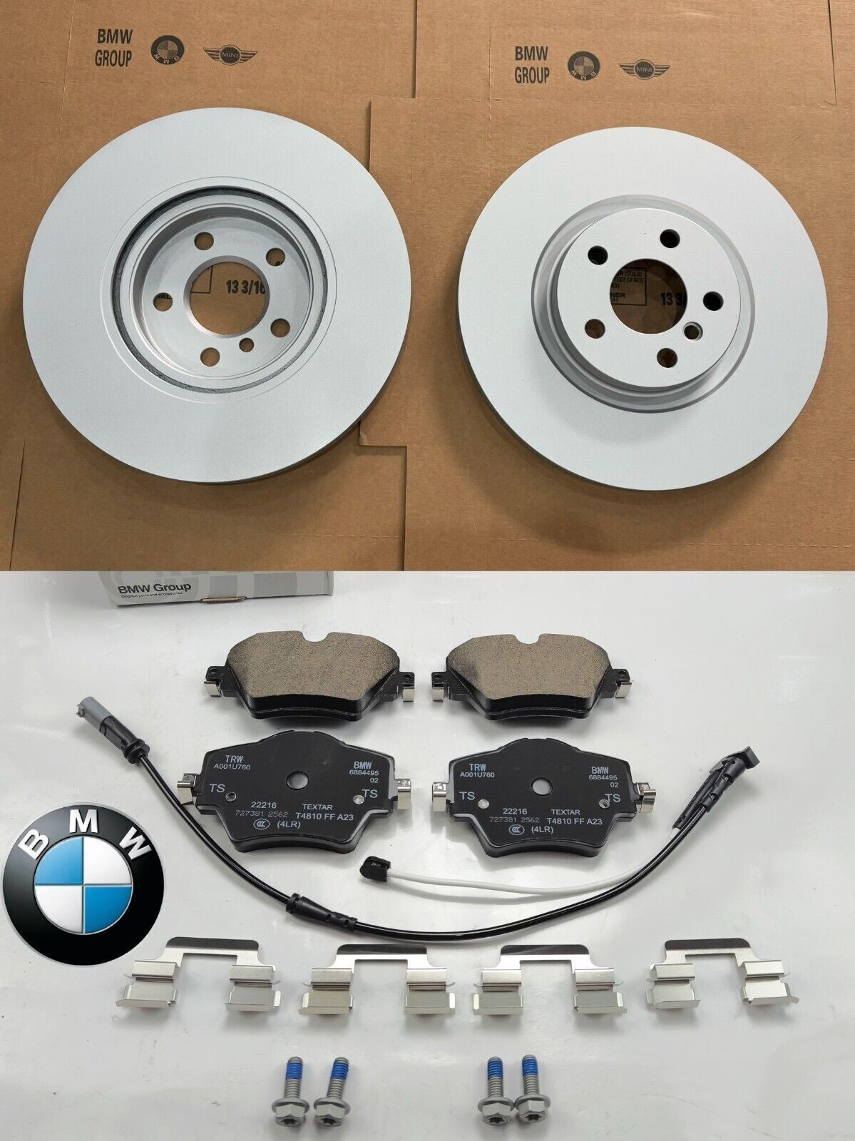 For 2016-2020 BMW F48 F39 Mini F60 Front 330mm Disc Rotors & Pad Brake Kit OEM