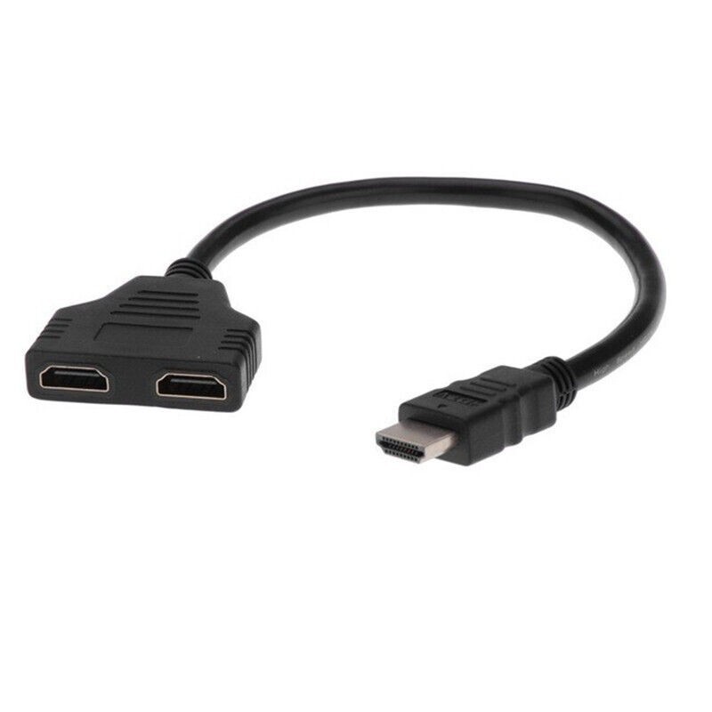 Cavo Sdoppiatore HDMI 1 In 2 Out – 30cm, 1080p, Per Monitor PC E Laptop