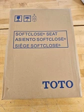NEW - TOTO Soft Close Elongated Toilet Seat Lid Cover - Cotton White SS154#01