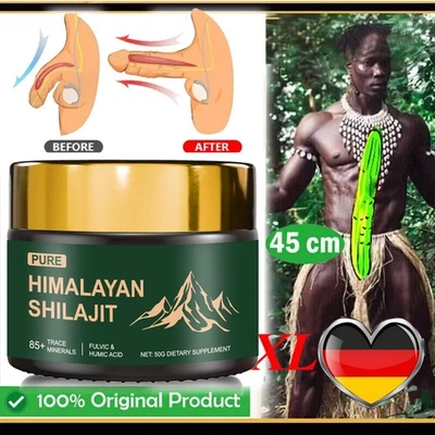 MARKENLOS Shilajit Original Himalaya Bio Shilajit Harz mit 85+ Spurenelementen&Fulvosäure