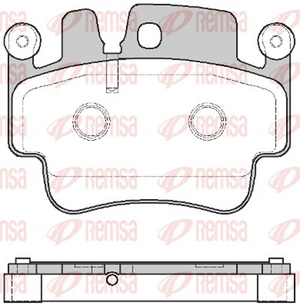 Remsa Bremsbelagsatz Scheibenbremse 0982.00 FüR Porsche 997 911 996 Targa Cayman-image