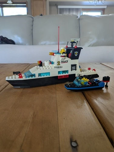 LEGO Town Rescue 6483 Coastal Patrol Box Instructions Vintage Ship