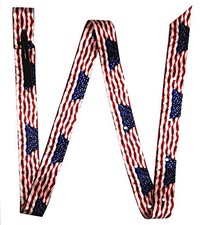 Showman American Flag Print Nylon Tie Strap