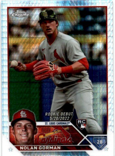 2023 Topps Chrome Update #USC145 Nolan Gorman Refractor