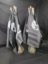 10 Pirate Flags With 12x18 Flag And 23" Wood Staff. Great For Fun Parties..