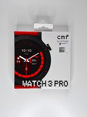 CMF Watch 3 Pro AMOLED, 13 Tage Akku, Dual-GPS, 1,43'', Schlaftracking, Bluetooth