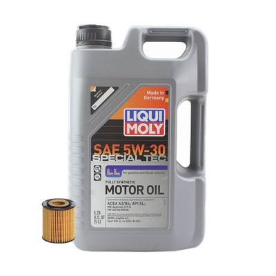 5L Liqui Moly Special Tec LL 5W-30 Hengst Oil Change Kit for Mini Cooper L4 1.6L