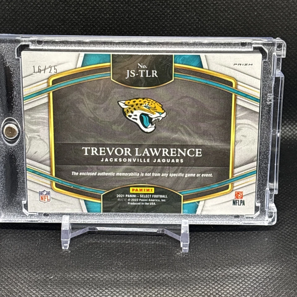 2021 Panini Select Trevor Lawrence Tie Dye RC Patch /25 Jersey Number! Jaguars - Image 2 of 2