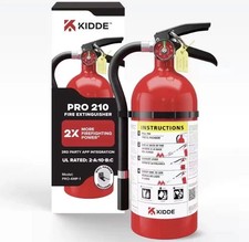 Fire Extinguisher - Pro 210 Rechargeable 2-A:10-B:C Class ABC 4 Lb UL Rated Home