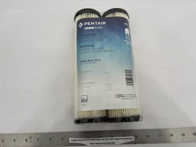 NEW 2-pk Omnifilter RS1 Standard Pleated Cellulose Sediment Filter Cartridge