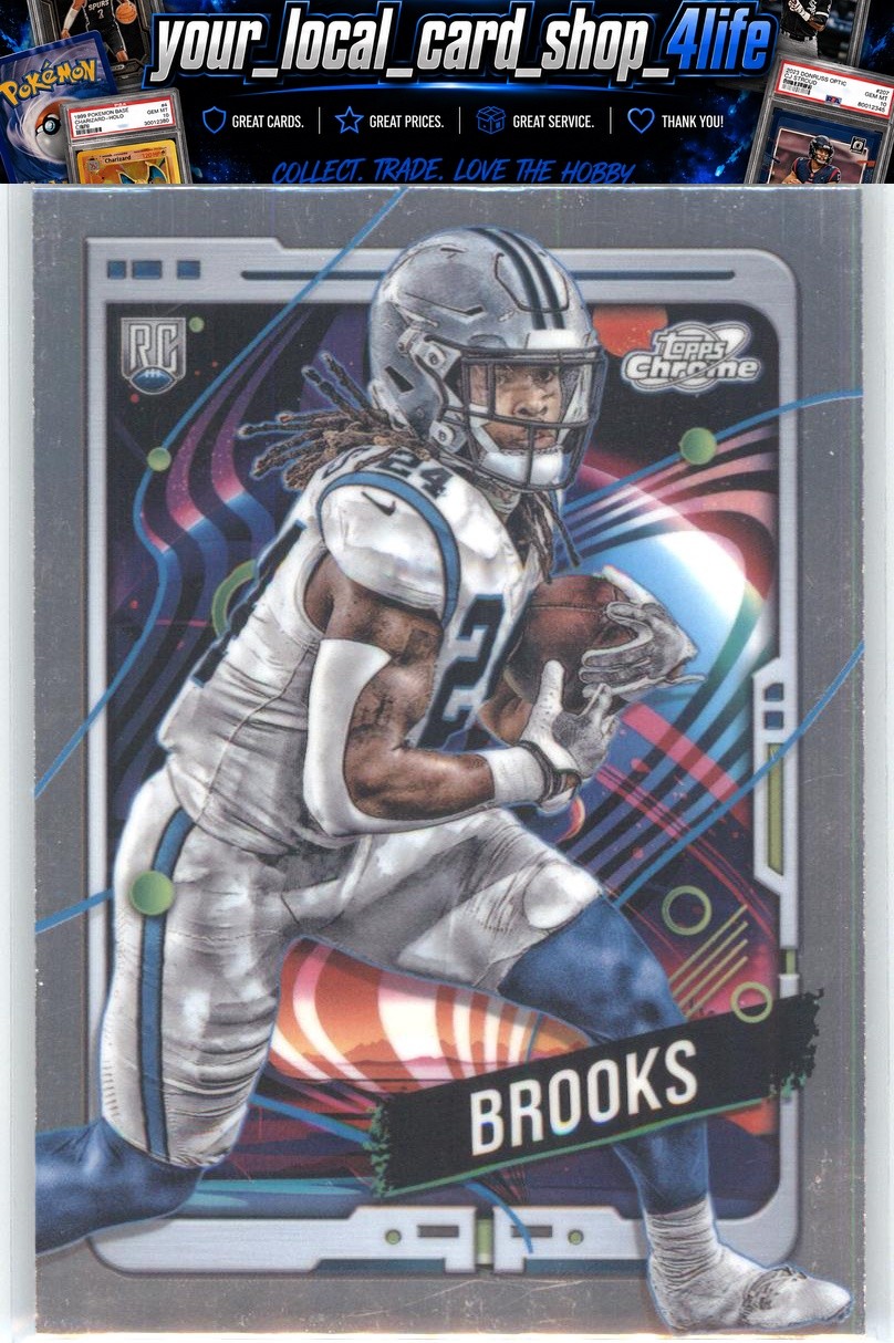2024 Topps Chrome Cosmic #116 Jonathon Brooks Rookie Carolina Panthers