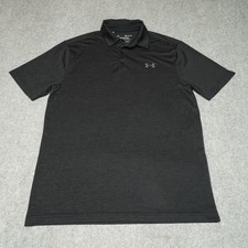 Under Armour Men's Playoff Polo Shirt M Charcoal Gray Heather Performance