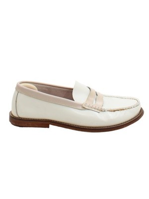 Jonak flache Damenschuhe UK 5 creme 100 % andere Halbschuhe