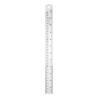 Stainless Steel Metal Ruler 12" Metric Inch Straight Edge Measuring Tool