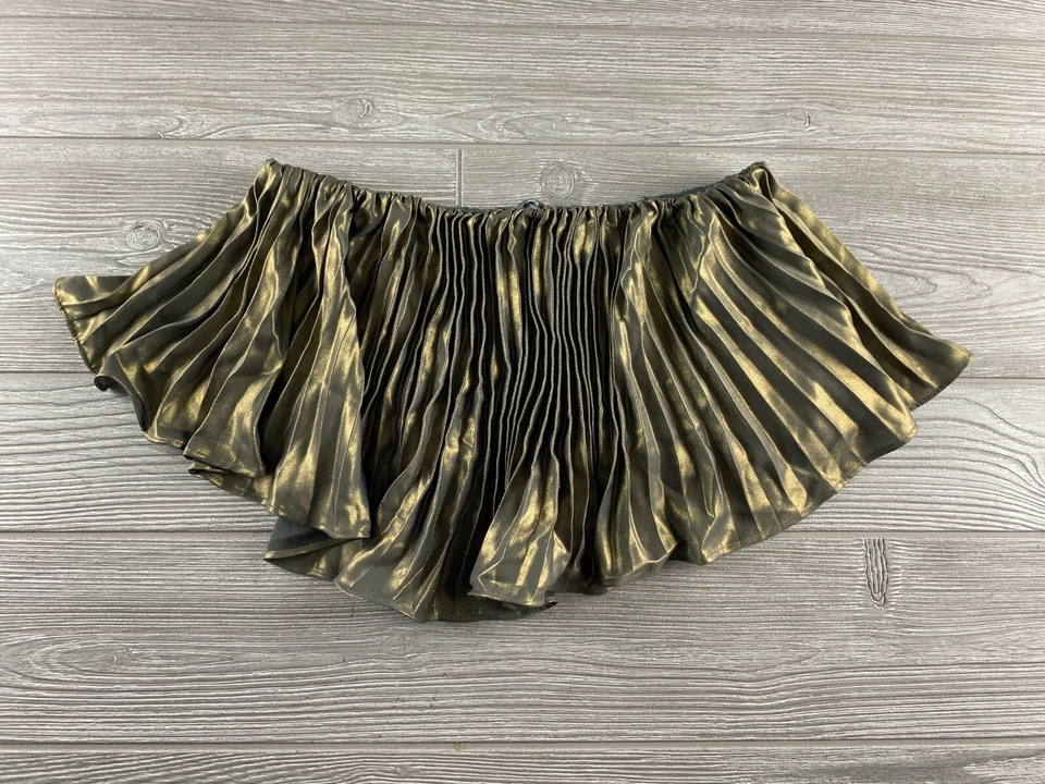 Conjunto de falda metálica plisada Anthropologie conjunto de 2 piezas talla 0 precio de venta sugerido por el fabricante 190 USD nueva con etiquetas Foto 2 de 4