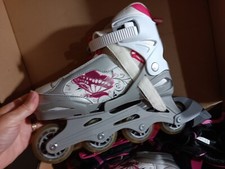 Blade Runner Pink Phoenix G Roller Blades US Size 5-8 With Various Safety Pads J