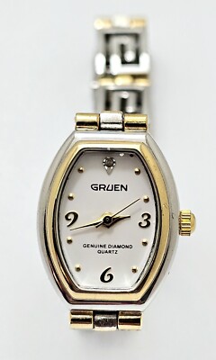 Beautiful Ladies Gruen Diamond Watch~ New Battery !! | eBay display picture 3