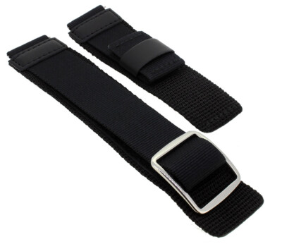 Casio Ersatzband 23mm Klettverschluss schwarz Textil Pro-Trek WSD-F20X