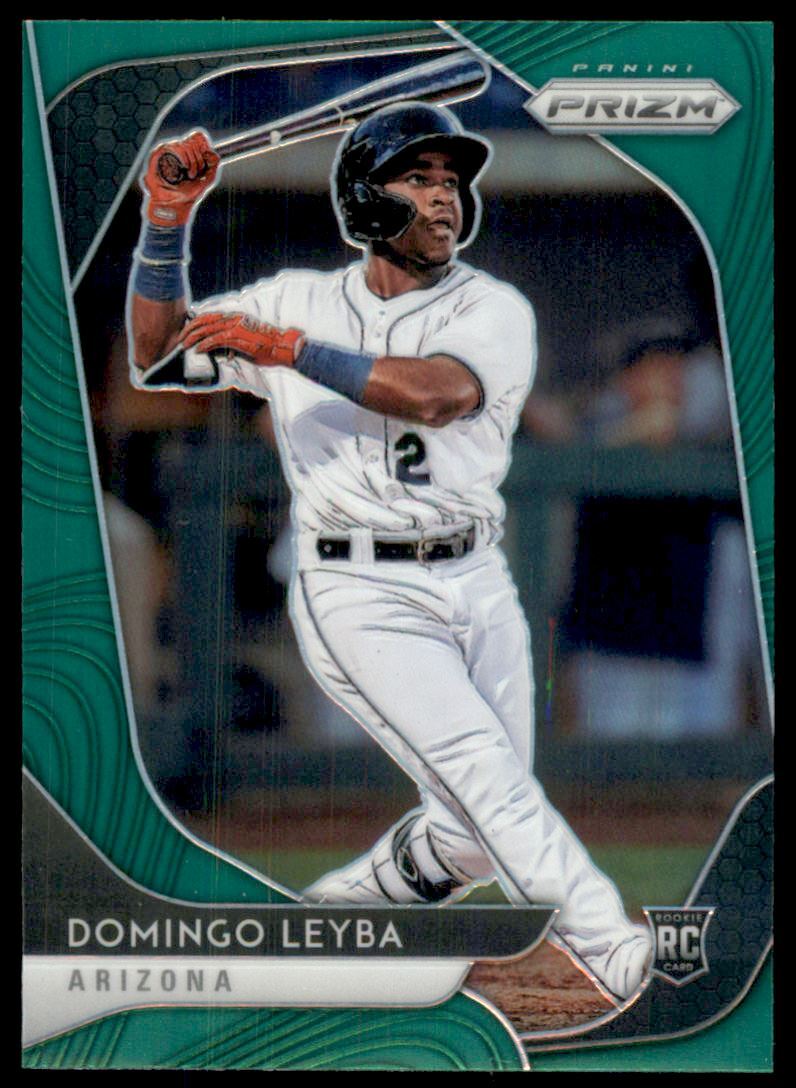 2020 Panini Prizm Prizms Green #10 Domingo Leyba