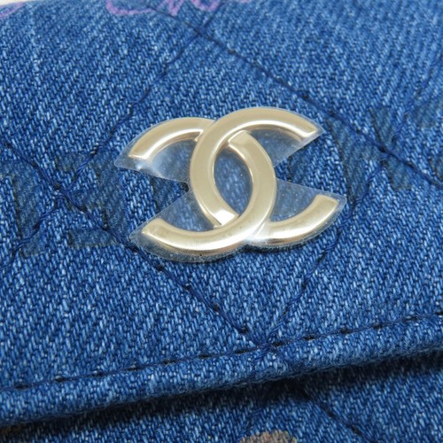 CHANEL Shoulder Bag Mini ChainShoulder Matelasse Gold Hardware Denim - Picture 9 of 15