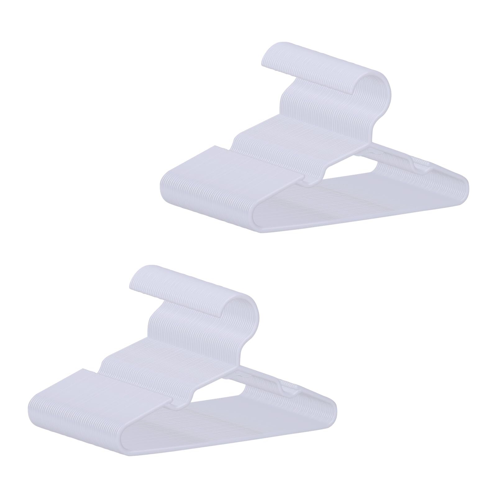 100-Pack Kids Plastic Hangers for Baby Clothes - Colorful & Space-Saving