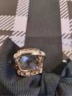 HUGE Clear Crystal Quartz Cushion Ring SIZE 6 — photo 9