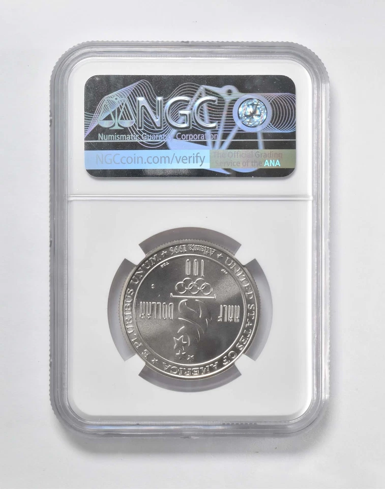 1996 S MS70 Olympics - Swimming Commemorative Half Dollar NGC Brown Label - Image 2 of 4