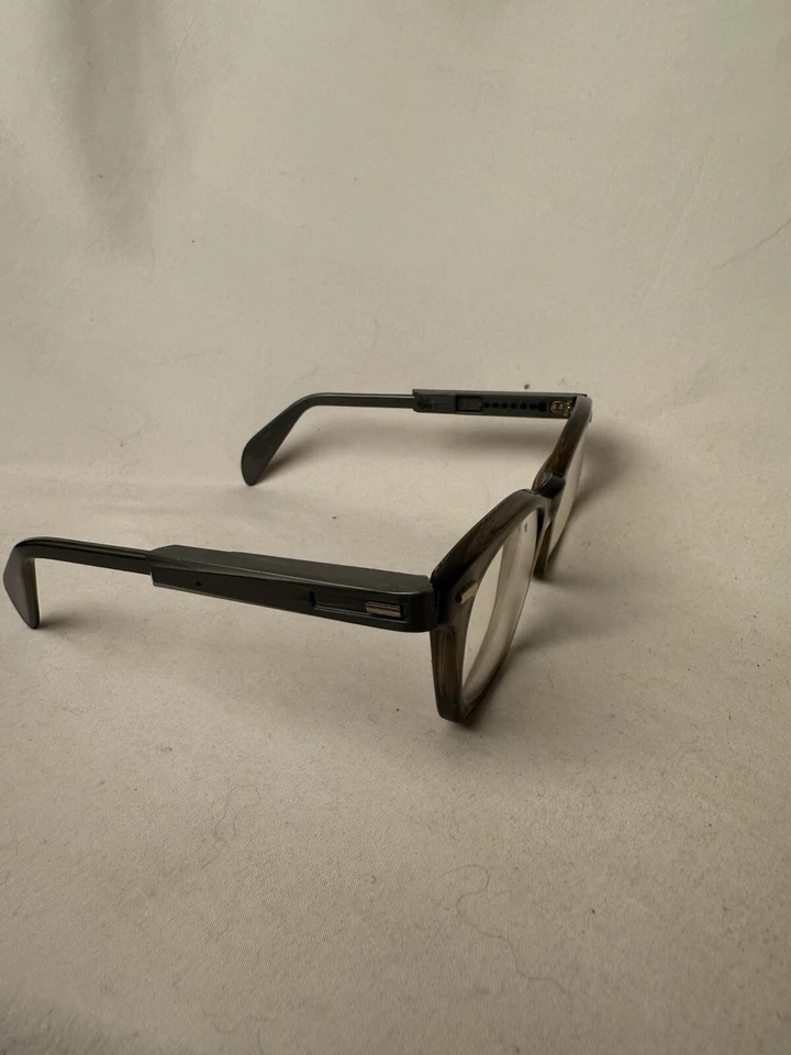 Gafas de seguridad con montura de cuerno gris óptico glendale años 50 de colección años 60 GO ajustables Foto 2 de 4