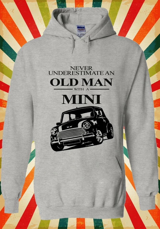 Old Man With A Mini Cooper Genial Hombres Mujeres Unisex Top Sudadera con Capucha 2058 Foto 2 de 4