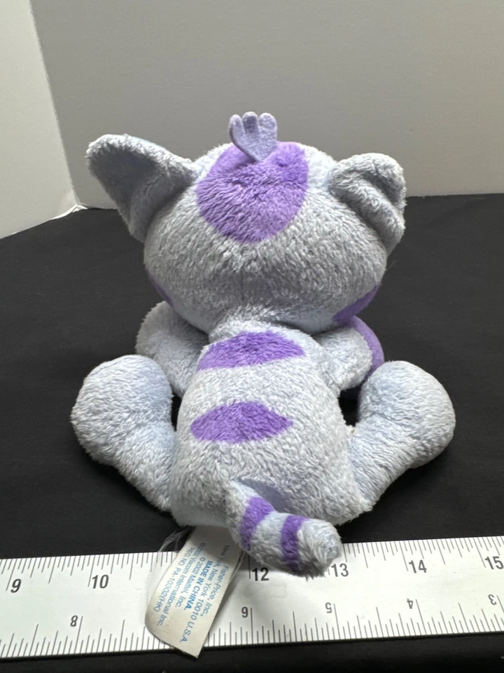 Fisher-Price 2002 Periwinkle Azul Púrpura Pequeño Peluche Gatito Gato Juguete Pistas Azules Foto 3 de 4