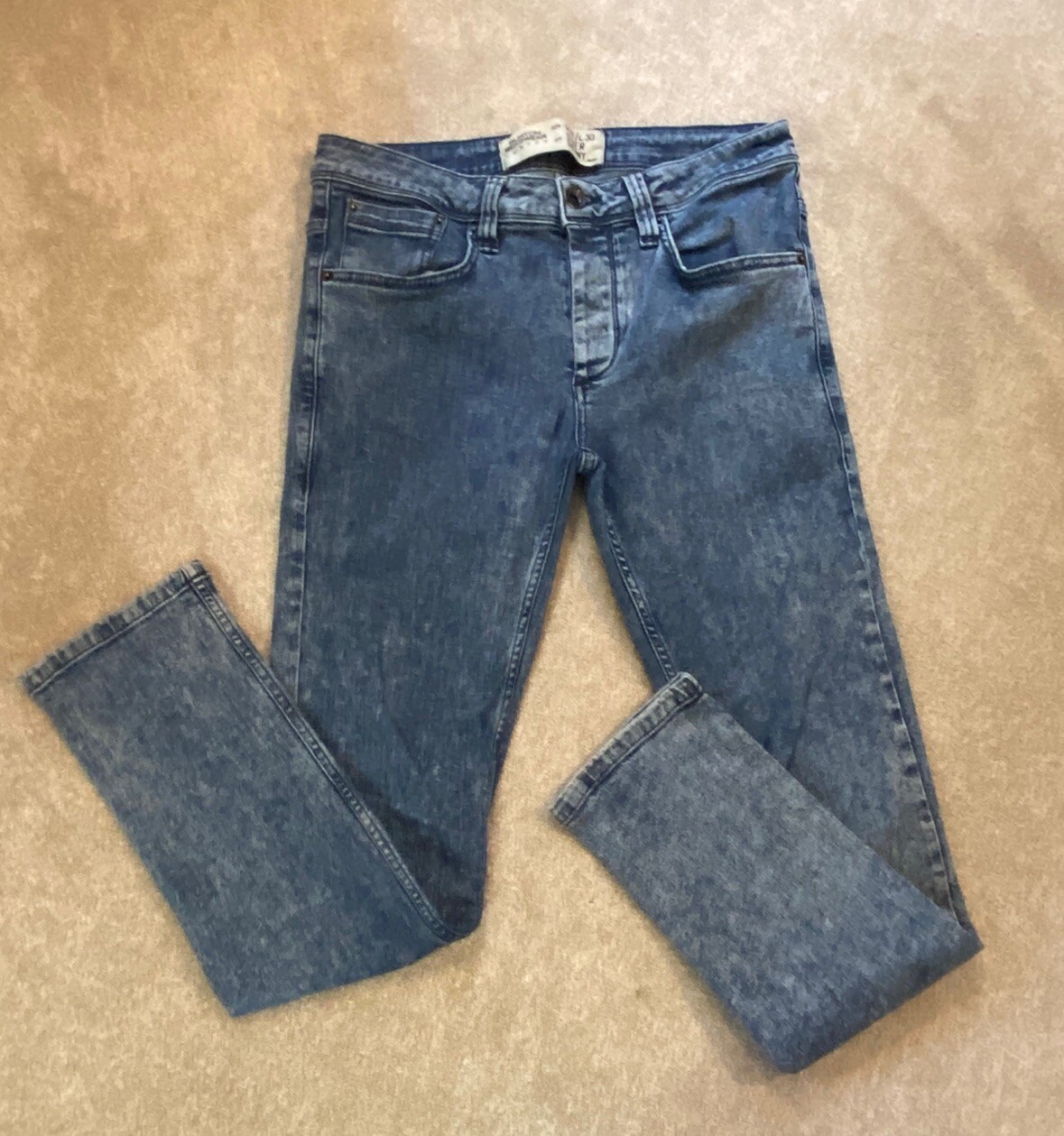 Burtons Super Skinny Mens Jeans Size Waist 32" Leg 30" Denim eBay