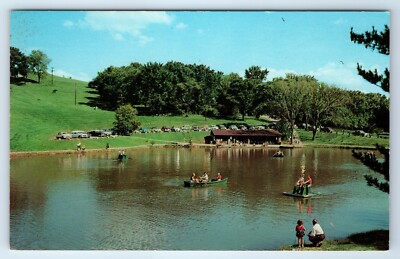 Vintage Postcard Schenk Lake Oglebay Park Wheeling West Virginia WV